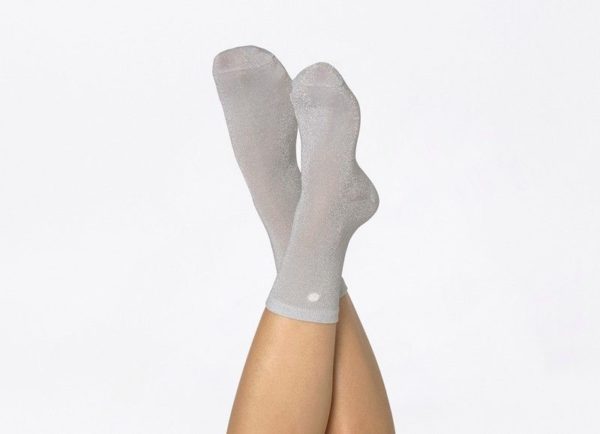 Chaussettes coquillage argent