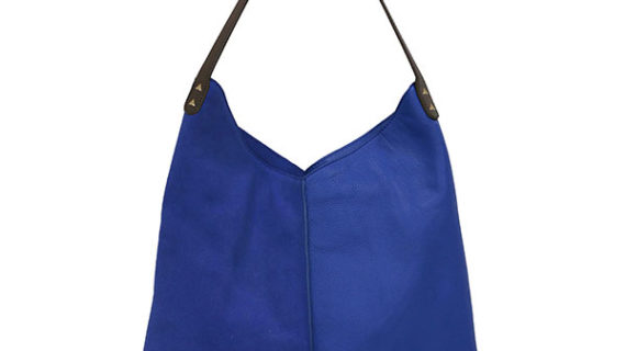 Sac en cuir Bleu électrique