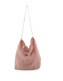 Tote-bag en lin Vieux rose