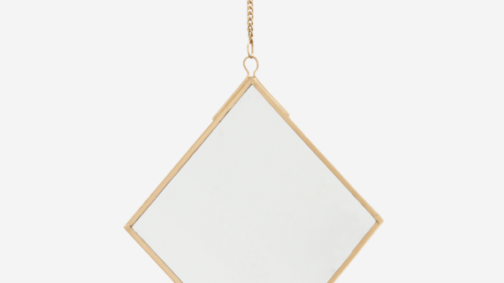 Miroir suspendu or