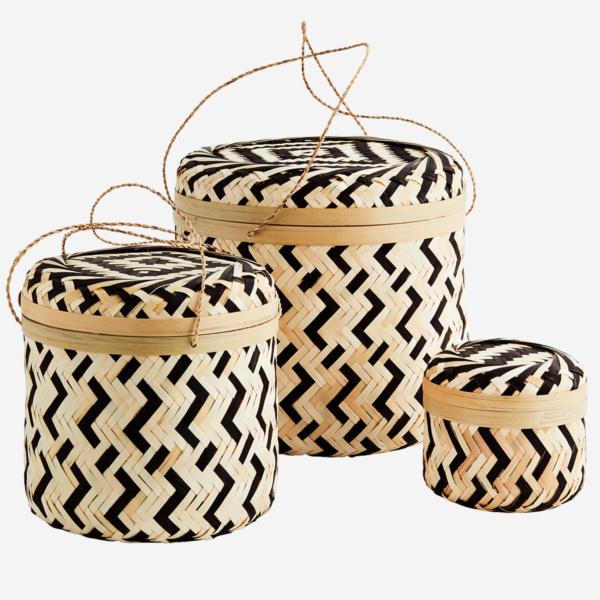 Boîte bambou gigognes x3