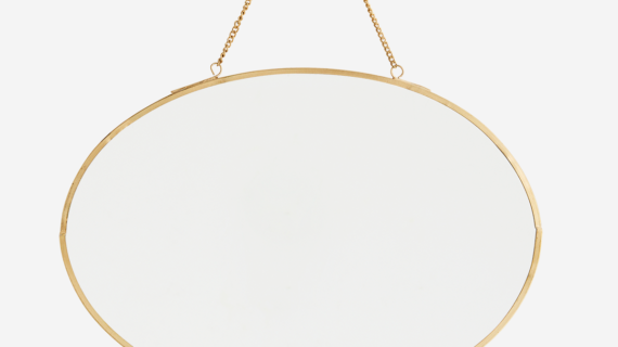 Miroir suspendu ovale