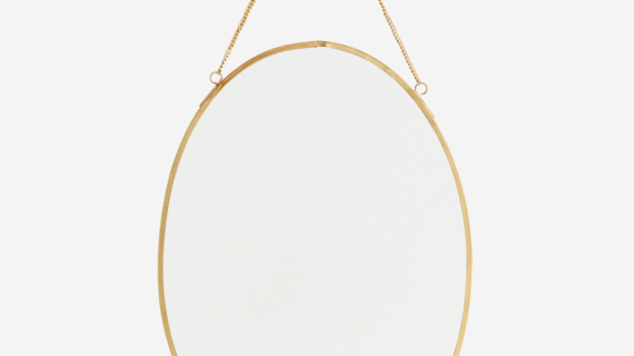 Miroir suspendu ovale