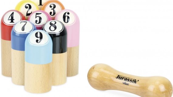 Jurassik' jeu de 9 quilles