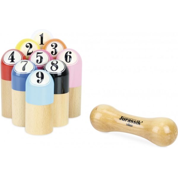 Jurassik' jeu de 9 quilles