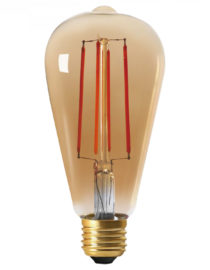 Ampoule LED Vintage (D.6,4xH.14,3cm) filament vertical 4W (E27)