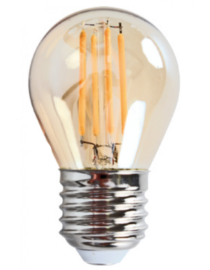 Ampoule LED Ovale (D.4,5xH.8cm) filament droit 6W (E27)