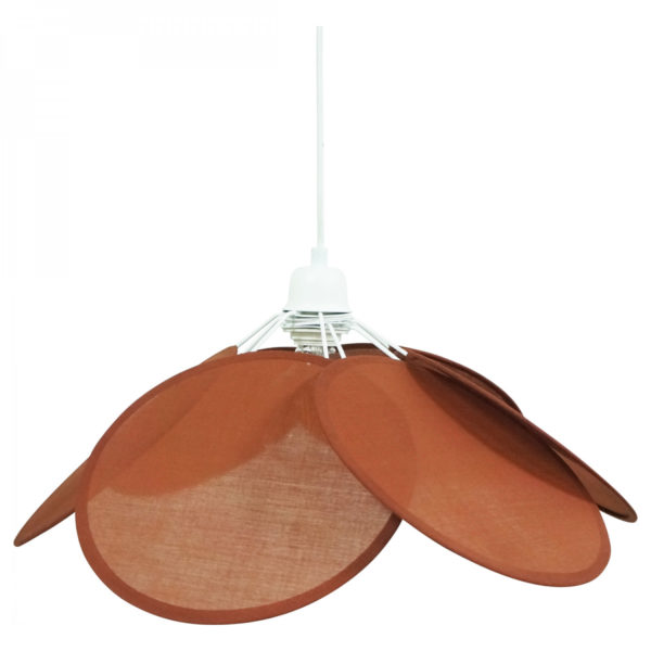 Suspension Evasion coton rouille avec système électrique blanc