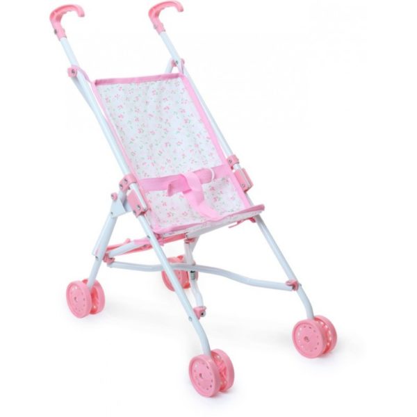 Poussette "Petites fleurs" pour poupée (jusqu'à 52 cm environ)