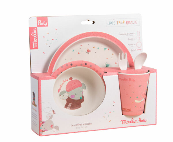 Set vaisselle rose Les jolis trop beaux