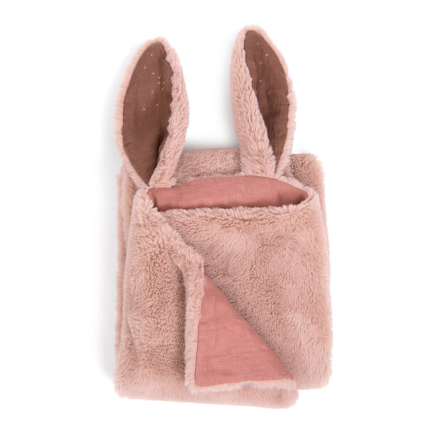 Plaid lapin rose Rendez-vous chemin du loup
