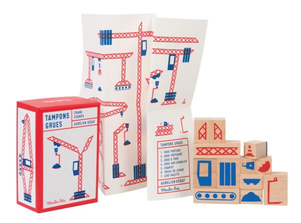 Coffret 12 tampons grues Dans la ville