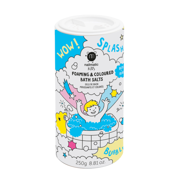 Sels de bain moussants et colorés - Bleu