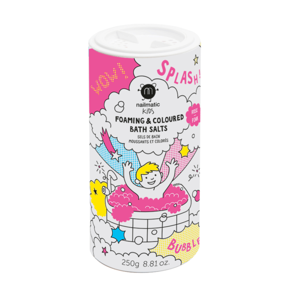 Sels de bain moussants et colorés - Rose