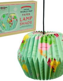 Abat-jour papier décoratif "Carte du monde"