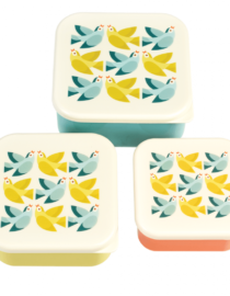 Set de 3 boîtes à goûter Love birds