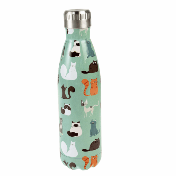 Bouteille en acier inoxydable Nine lives