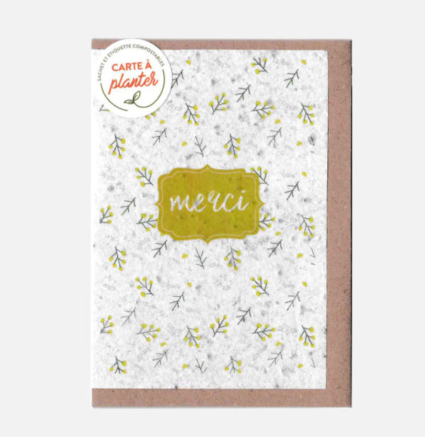Carte à planter - Merci
