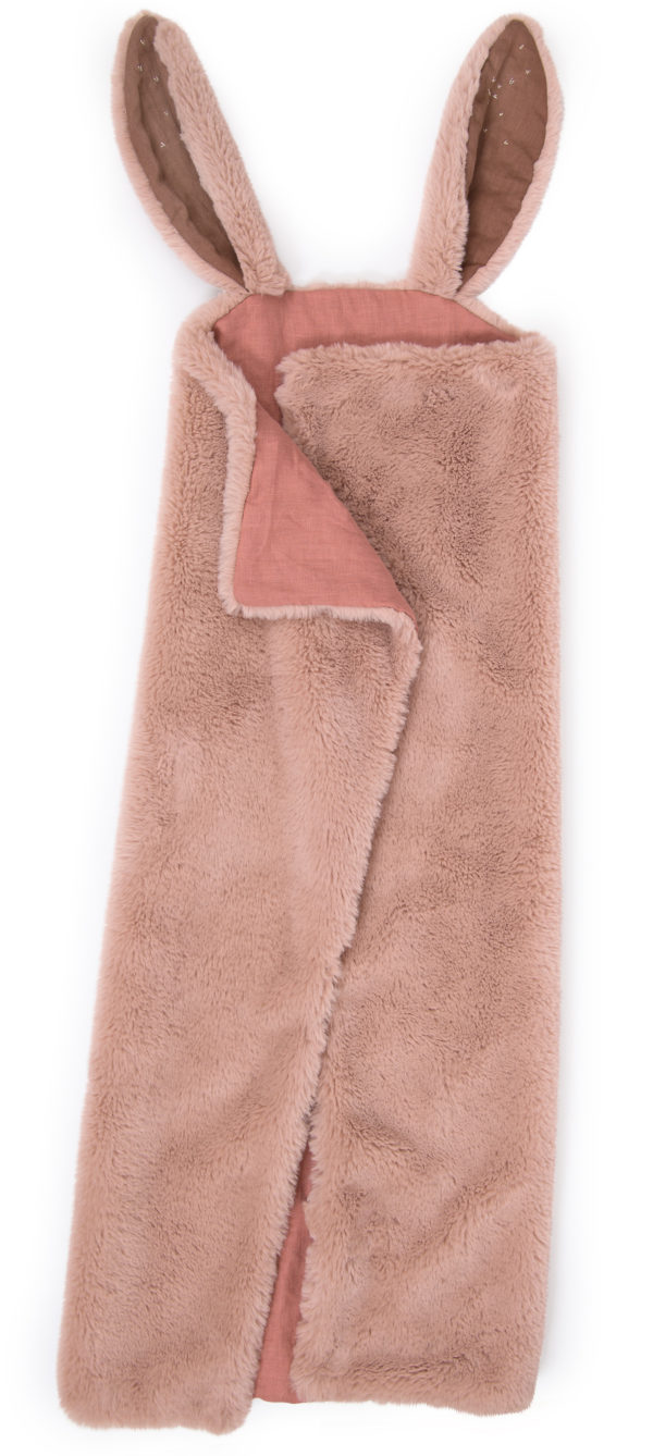 Plaid lapin rose Rendez-vous chemin du loup – Image 3