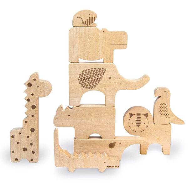 Jeu de puzzle et de jeu en bois Safari