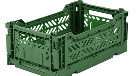 Caisse pliante Vert foncé - Petite