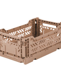 Caisse pliante Taupe chaud - Petite