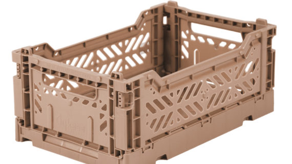 Caisse pliante Taupe chaud - Petite