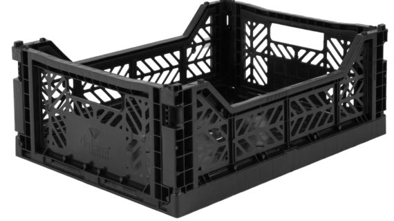 Caisse pliante Noir - Moyenne