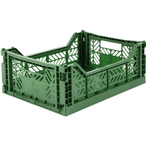 Caisse pliante Vert foncé - Moyenne