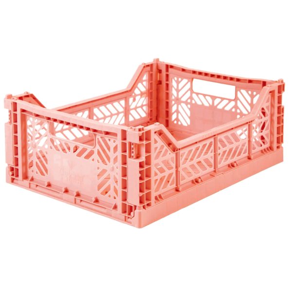 Caisse pliante Rose saumon - Moyenne
