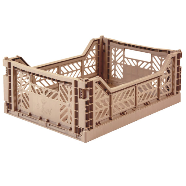 Caisse pliante Taupe chaud - Moyenne