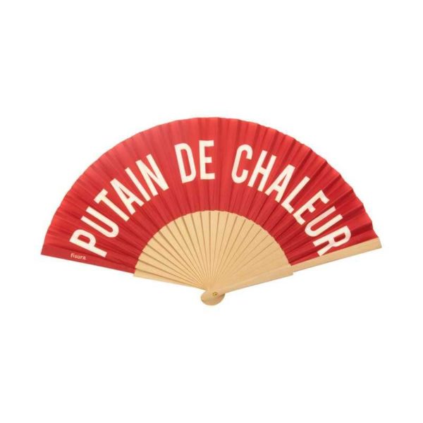 Eventail imprimé Putain de Chaleur