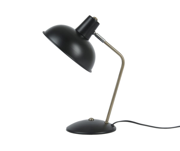 Lampe à poser Hood métal noir mat