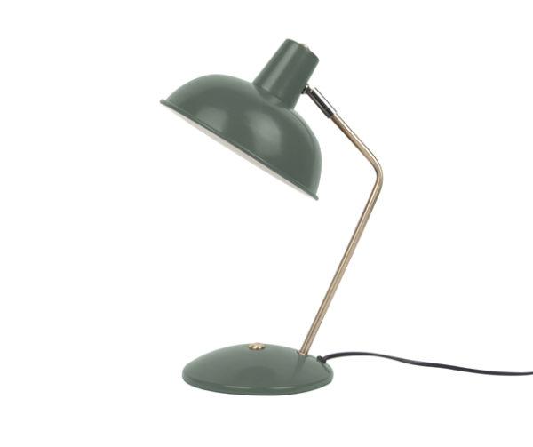Lampe à poser Hood métal mat vert foncé