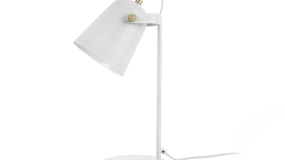 Lampe à poser Steady métal blanc mat