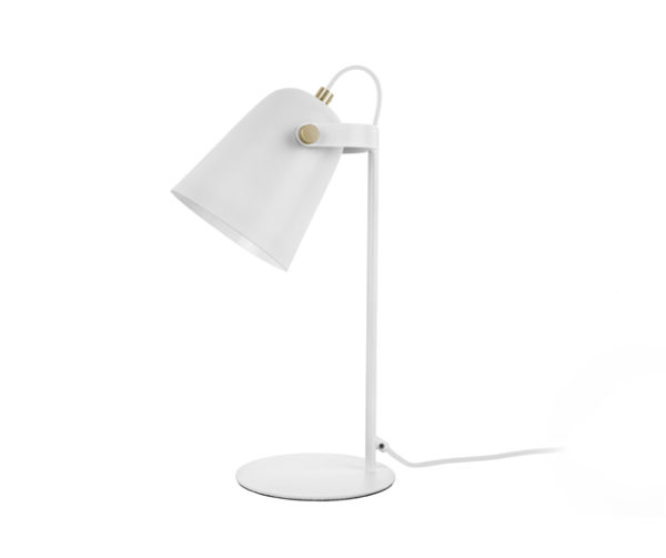 Lampe à poser Steady métal blanc mat