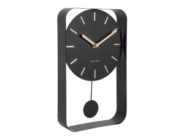 Horloge Pendulum Charm small métal noir