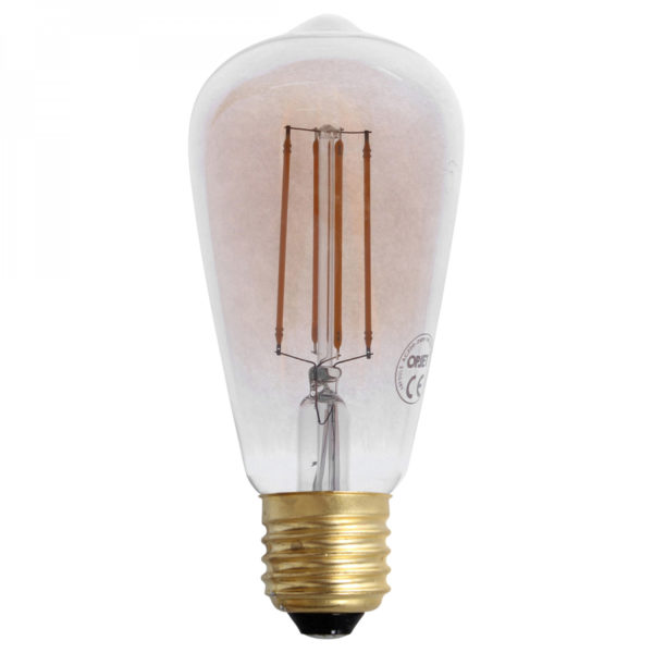 Ampoule LED Vintage (D.6,4xH.14,3cm) filament LED 4W (E27)