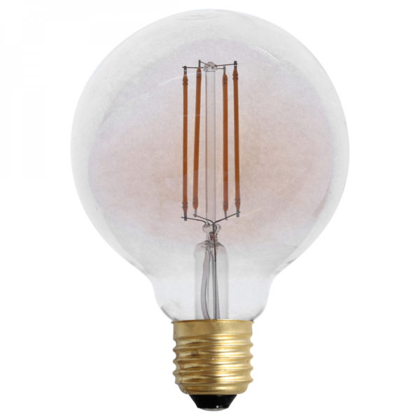 Ampoule LED rétro Edison Globe (D.12,5cm) filament 4W (E27) dimmable
