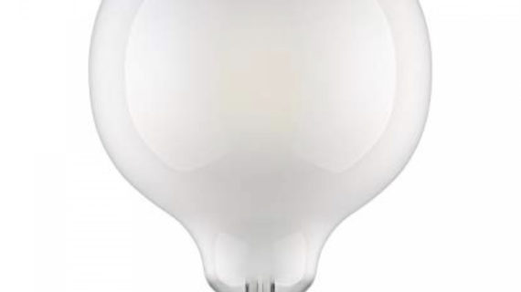 Ampoule LED rétro Edison globe (D.12,5cm) opalin 4W