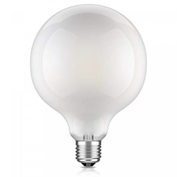 Ampoule LED rétro Edison globe (D.12,5cm) opalin 4W