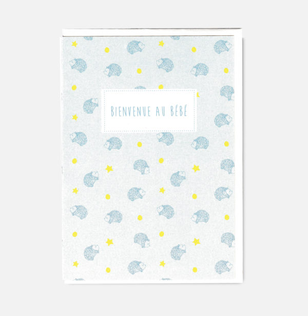 Carte double - Bienvenue au bébé