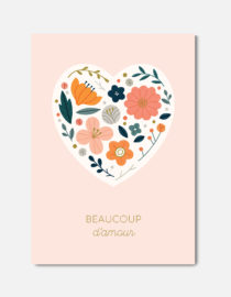 Carte double - Beaucoup d'amour
