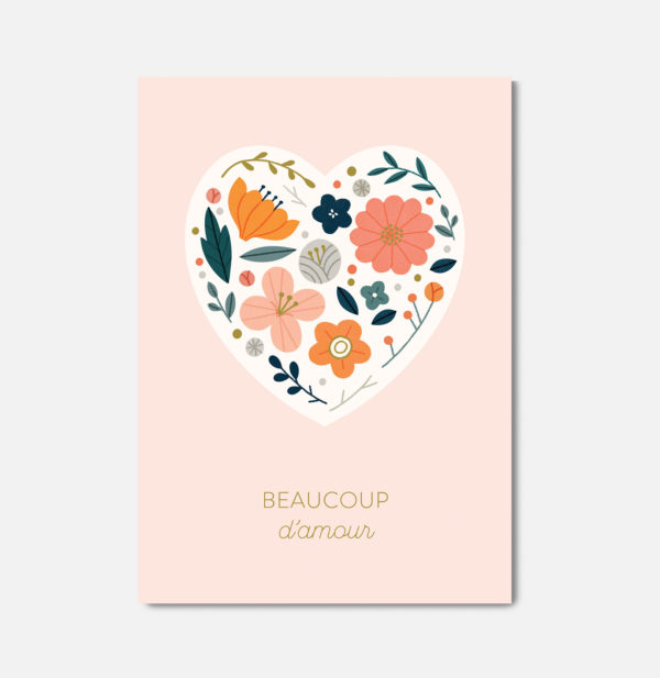 Carte double - Beaucoup d'amour