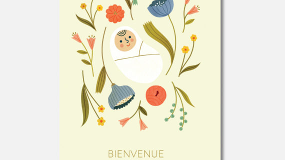Carte double - Bienvenue au bébé