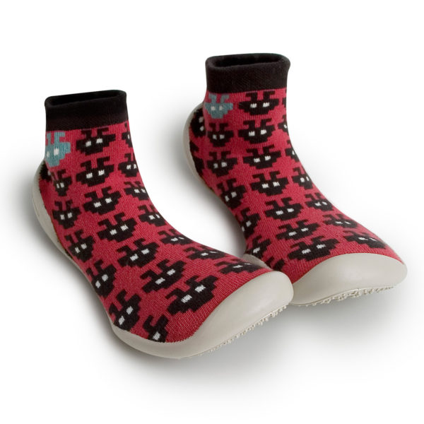 Chaussons Space invaders phospho