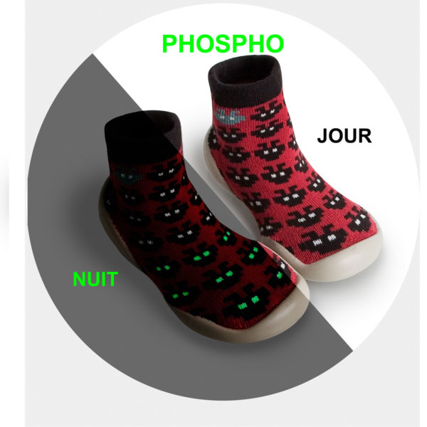 Chaussons Space invaders phospho – Image 2