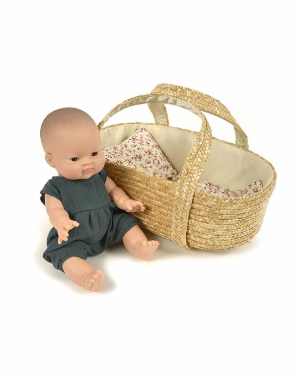 Couffin en osier tressé 35cm