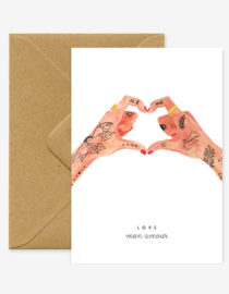 Carte double Hands of love