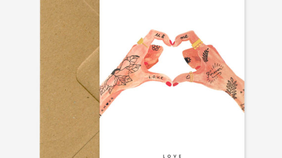 Carte double Hands of love